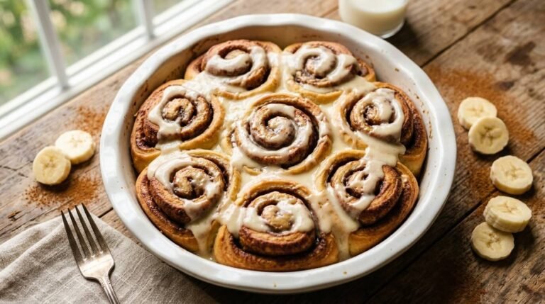 Soft Banana Bread Cinnamon Rolls