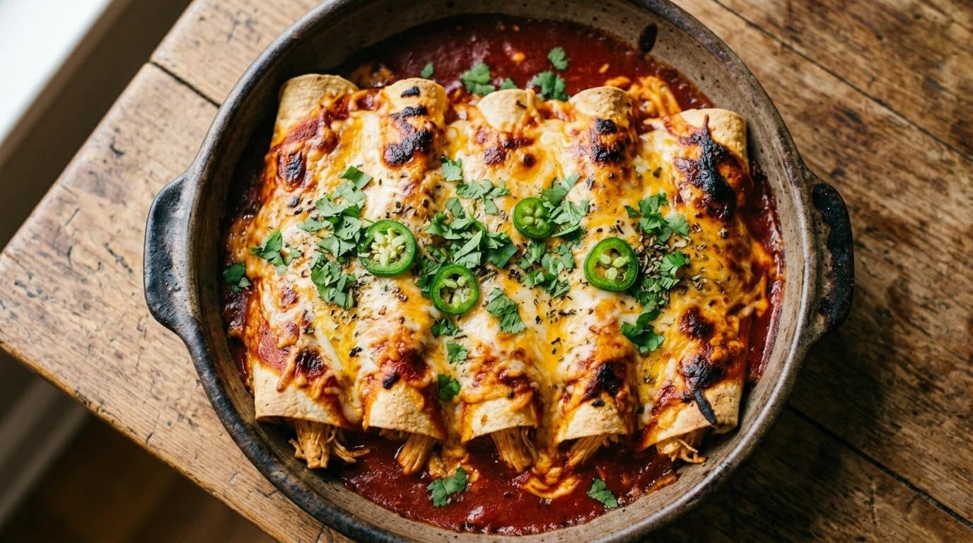 Chicken enchiladas