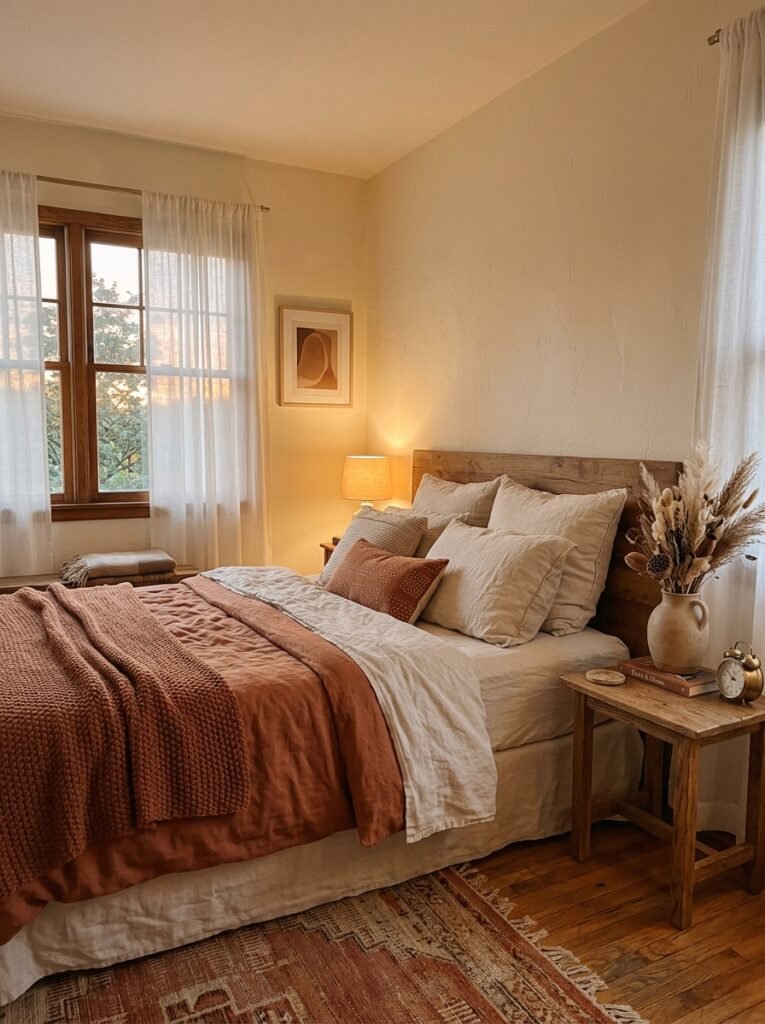 Cozy budget bedroom