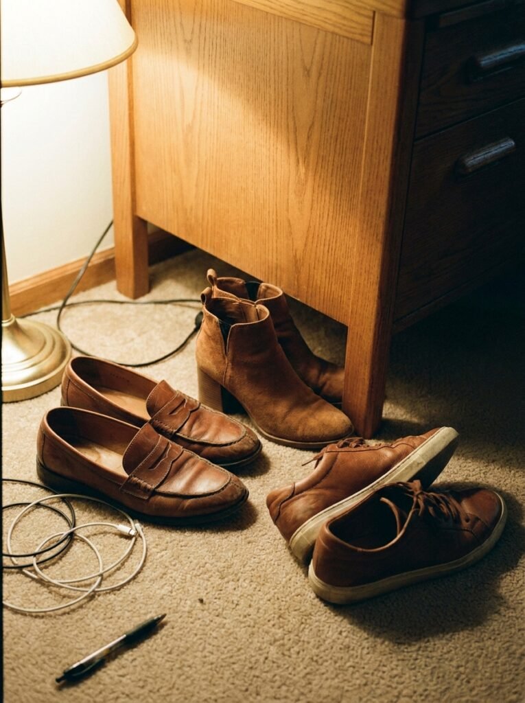 Loafers, block heel boots, and leather sneakers for a business casual fall office wardrobe